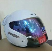 ราคา หมวกกันน็อค Spacecrown Knight พร้อมแว่นหน้าหมวกปรอท มีสีให้เลือก หลายสี (1941196625)
