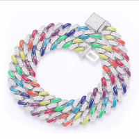 ราคา MR GOLD STRAIGHT EDGE MULTI COLOR NECKLACE (20744980054)