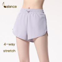 ราคา Balance Active ออกแบบแห้งเร็วมีรูพรุนกางเกงกีฬาขาสั้นของผู้หญิงเอวสูง2in1กางเกงขาสั้นโยคะสองชั้นที่มีตัวสั้น (20458649375)