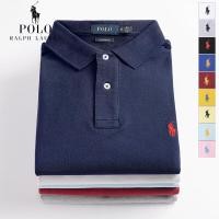 ราคา 17 Colors Original Ralph Laurens Lapel polo shirt mens short sleeve new embroidery business casual large size polo mens high end Paul shirt polo shirt men original polo shirt men (19720272873)
