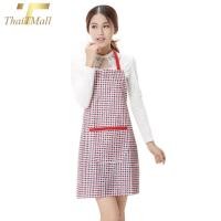 ราคา ThaiTeeMall ผ้ากันเปื้อน ผ้ากันเปื้อนทำอาหาร กันน้ำกันน้ำมันได้ เอี้ยมกันเปือน ชุดกันเปื้อน ผ้ากันเปื้อนแม่ค้า QB P878 (9351012756)