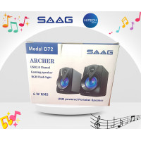ราคา ประกัน 1ปี SAAG D70BT D71 D72 USB2 0 Chanel Gaming Speaker ลำโพงมีสาย ลำโพงมีไฟ ลำโพงคอมพิวเตอร์ HITECHubon (19467759120)