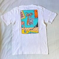 ราคา Fashion Vans Skull Skater ชายเสื้อสีขาวและแฟชั่นสำหรับผู้หญิงเสื้อยืด (20582343630)