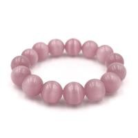 ราคา CATEYE หินตาแมว สีชมพู หินไพฑูรณ์ เลือกขนาดเม็ดหินได้ 4 12 มม หินแห่งความอ่อนโยน สร้อยข้อมือหินแท้ by siamonlineshop (13403677919)