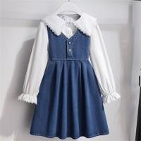 ราคา เด็กผู้หญิงกระโปรงยีนส์ชุดฤดูใบไม้ผลิและฤดูใบไม้ร่วงใหม่ 2023 เสื้อเดรสชุดสองตัวสไตล์เกาหลีแฟชั่นกระโปรงเจ้าหญิงตะวันตก (20599984368)