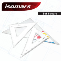 ราคา ISOMARS ไม้ฉากสามเหลี่ยม 10 นิ้ว SET SQUARES SCHOLAR 10 X12 (12525202753)
