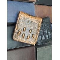 ราคา กระเป๋าสตางค์ กระเป๋าผู้ชาย ลายหนังจระเข้ เกรดพรีเมี่ยม CROCODILE WALLET ส่งไวจากไทย (19703589484)