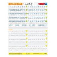 ราคา 1แผ่นรียูส แผ่นเรียนรู้2ด้าน รียูส เขียนแล้วลบออกได้ด้วยผ้าเปียก ฝึกซ้ำได้ไม่จำกัดครั้ง รุ่น ABC 123 เวลา คณิต อวกาศ แผนที่ เป็นแผ่นรองทานข้าว กินไป เรียนรู้ไป จาก USA คุณภาพดี ปลอดภัย100 ทนทาน Melis 