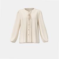 ราคา Closet Crush Women blouse with long sleeve korean style Cream เสื้อผู้หญิงแขนยาวสไตล์เกาหลี ผูกโบว์ที่คอ (20534812411)