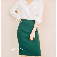 ราคา กระโปรงทำงาน กระโปรงทรงดินสอผ่าหลังทับ กระโปรงทรงสวย (20241800198)