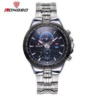 ราคา Longbo Military Men Full Black Stainless Steel Band Sports Quartz Watches Dial Clock For Dynamic Student Watch Relogio Masculino (19746992782)