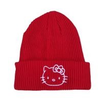 ราคา หมวกถักลาย Hello Kitty หมวกไหมพรมอะนิเมะ SANRIO ผู้หญิงหมวกไหมพรมสำหรับผู้ใหญ่หมวกกันหนาวขนสัตว์ซินโนปะการังหมวกเมโลดี้ kado ulang tahun (21170141224)