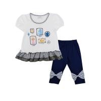 ราคา Chelsee Set เสื้อยืดคอกลม กางเกงเลคกิ้ง 4 ส่วน เด็กผู้หญิง รุ่น 237837 237847 พิมพ์ลาย อายุ 2 10ปี ผ้า 100 Cotton 5 Spandex เสื้อผ้าเด็กโต (18329833208)