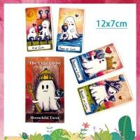 ราคา ไพ่ทาโรต์ Deviant Moon ขนาดใหญ่12 7ซม เกมบอกโชคลาภ การ์ดทำนาย พร้อมหนังสือคู่มือกระดาษเวอร์ชั่นภาษาอังกฤษ ไพ่ทาโรต์ขนาดเดิม ไพ่ยิปซี ไพ่ออราเคิล ไพ่ยิบซี ไพ่ทาโร่ Nightmare Christmas Cute Ghost Tarot 