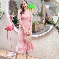 ราคา พร้อมส่ง Dress Audreyเดรสยาวหางปลา เดรส ชุดลูกไม้ ชุดเดรสออกงาน ชุดเดรสขายดี ชุดราคาถูก แฟชั่นลูกไม้ (18515783345)
