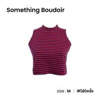 ราคา Something Boudoir เสื้อแขนกุดลายทางผ้ายืดคอเต่า A010 10 (20576940370)