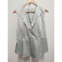 ราคา เสื้อแขนกุดสีเขียวมิ้นท์ คอป้าย เสื้อเข้ารูปชายเสื้อจับจีบหน้าหลัง ป้าย PANICHA เสื้อมือสอง อก 36 นิ้ว เอว 34 นิ้ว ยาว 26 นิ้ว (21041758964)