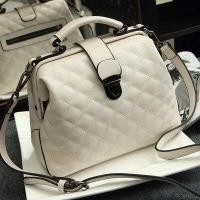 ราคา New Retro Doctor Bag Messenger Bag womens handbag single shoulder bag frosted leather womens bag (13557451541)