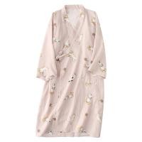 ราคา ชุดคลุมนอนลายแมวเหมียวสไตล์ชิวๆชุดคลุมนอนสำหรับผู้หญิงชุดคลุมอาบน้ำผ้าฝ้ายแท้ผ้าสาลูแบบบางลายการ์ตูนสไตล์ญี่ปุ่นใส่ช่วงฤดูร้อนสำหรับผู้ชายชุดนอนสำหรับคู่รัก (20348820306)