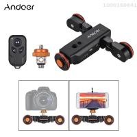 ราคา Andoer ที่เลื่อนกล้องมอเตอร์วิดีโอ L4 PROที่เลื่อนระดับของเล่นรางรถไฟไร้สายรีโมทคอนโทรล 1800MAh แบตเตอรี่แบบชาร์จไฟได้3สปีดสำหรับ IOS Android สมาร์ทโฟนกล้อง DSLR Canon Nikon Sony สีดำ (19673577554)