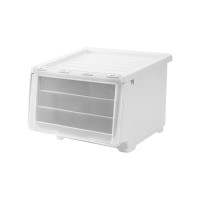 ราคา กล่องฝาสไลด์ กล่องพลาสติก ฝาสไลด์ ขนาด 37x43x30cm กล่องใส่ของพลาสติก กล่องเก็บของ กล่องอเนกประสงค์ กล่องเก็บของ กล่องฝาหน้า Hakah (18851234671)