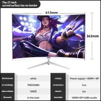 ราคา ส่งจากไทย จอมอนิเตอร์17 27นิ้ว แบบโค้ง หน้าจอคอมพิวเตอร์ จอคอมพิวเตอร์โค้ง Curved จอ 32นิ้ว 2K144HZ IPS Panel VGA HDMI จอคอม 1080P 24นิ้วLED Gaming Monitor จอคอมพิวเตอร์ (20686003946)
