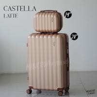 ราคา MINERVA กระเป๋าเดินทางล้อลาก รุ่น Castella 14 20 24 28 นิ้ว วัสดุ ABS แข็งแรง น้ำหนักเบา หิ้วขึ้นเครื่องบินได้ M01 by SWISHNAVY (20922638552)