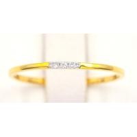 ราคา Happy Jewelry แหวนเพชรแท้ น้ำ 98 แหวนแถวสามเม็ด สวย น่ารักมากๆ ติดนิ้วเล็ก ทอง9k ME954 (14997948101)