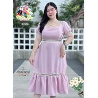 ราคา ฮ226 ร้านนี้ส่งไว เดรสยาวคุณหนูนิรา ชุดเดรสสาวอวบ ชุดสาวอวบสวยๆ เสื้อผ้าสาวอวบ แฟชั่นสาวอวบ (14834193253)