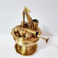 ราคา เชี่ยนหมากทองเหลือง 7 นิ้ว พร้อมตะบันหมาก ถาดรอง 6 นิ้ว (9326922382)