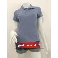 ราคา เสื้อโปโลหญิงหญิง ตรากวางแท้ Geeko สีเทาอากาศ หญิง (1667944691)