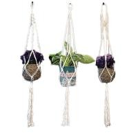 ราคา ตะกร้าแขวน3แพ็กทำมือเชือกคอตตอนอุปกรณ์สำหรับแขวนต้นไม้ macrame กระถางดอกไม้กระเป๋ากระถางปลูกต้นไม้ตกแต่งบ้านติดกำแพงในลานกว้างแบบโบโฮ (21170271567)