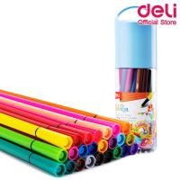 ราคา Deli ชุดปากกาเมจิก สีเมจิก 24 สี C156 24 Felt Pen 24 Colors ล้างทำความสะอาดได้ ปลอดสารพิษ ไม่มีกลิ่นฉุน เครื่องเขียน สีน้ำ อุปกรณ์การเรียน สี (18298239630)