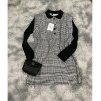 ราคา ชุดเดรสชิโนริ ดำตาราง มีเสื้อตัวให้อีกตัว งานป้ายนำเข้า ผ้าดีมากๆ แมตช์กับเข็มขัดน่ารักเลย (13143670000)