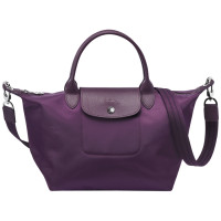 ราคา Longchamp Le Pliage Neo ไนลอนหนา Bag L1512578645 บลูเบอร์รี่ขนาดเล็กกระเป๋าสะพายไหล่กระเป๋า Crossbody กระเป๋าถือกระเป๋าแฟชั่นลำลองกระ (1551256147)