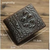 ราคา กระเป๋าสตางค์ กระเป๋าผู้ชาย ลายหนังจระเข้ เกรดพรีเมี่ยม CROCODILE WALLET ส่งไวจากไทย (19703589486)