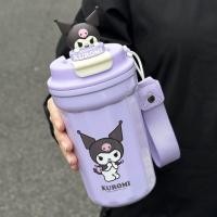 ราคา Kawaii ขวดน้ำ แก้วเยติลายการ์ตูน sanrio กระบอกน้ำเด็ก Kuromi กระติกน้ำการ์ตูน ลายซานริโอ้ ขวดน้ำเก็บความเย็น (20695067417)