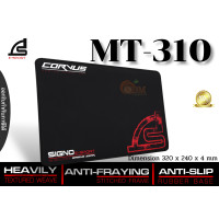 ราคา MOUSE PAD เมาส์แพด SIGNO MT 310 CORVUS HEAVILY TEXTURED WEAVE ANTI FRAYING STITCHED FRAME 320x240x4MM ของแท้ (15151233801)