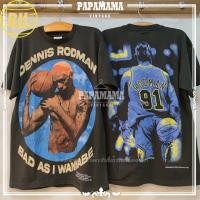 ราคา BIL NBA DENNIS RODMAN The rebound king Of Chicago Bulls เสื้อบาส เสื้อรอดแมน เสื้อวินเทจ papamama vintage shirt (17062356425)