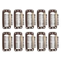 ราคา Hair Wig Clips 9 Teeth U Shape Snap Wig Clips U Shape Reusable Snap Comb Metal Snap Clips Snap Hair Clips Wig Clips for Hair Extensions Hairpiece good (20643950447)