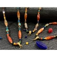 ราคา ขายดี ลูกปัดโบราณ 18 ประดับทองเลเซอร์ ไม่ลอก100 พร้อมหัวขุนสำหรับแขวนพระ จี้ Random Colors (18883261639)