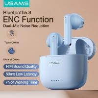 ราคา USAMS ENC TWS หูฟังไร้สายบลูทูธ5 3หูฟังลดเสียงรบกวนแบบ Dual Mic หูฟังในหู IPX6กันน้ำสำหรับเกมมือถือ คลาสออนไลน์การประชุม Samrt ชุดหูฟังควบคุมแบบสัมผัส (16493635776)