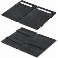 ราคา Garzini Magic Wallet For Men Minimalist Wallet with RFID card holder Leather Wallet for 10 cards Carbon Black 01 Carbon Black (19995657261)
