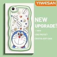 ราคา YIWESAN เคสสำหรับ VIVO Y71 Y71i การ์ตูนน่ารักขี้อายโดราเอม่อนสีสันสดใสน่ารักขอบคลื่นครีมเคสมือถือกันกระแทกแบบใสนิ่มเคสโปร่งใสลายกล้องถ่ายรูปที่สร้างสรรค์เรียบง่ายฝาครอบป้องกันซิลิโคน (17197066576)