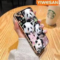 ราคา YIWESAN เคสสำหรับ Vivo Y65 Y66รูปแพนด้าน่ารักลายการ์ตูนเคลือบหรูหราเคสซิลิโคนนิ่มสำหรับขอบสี่เหลี่ยมเคสมือถือฝาปิดเลนส์กล้องกันกระแทก (20871203417)