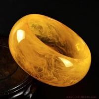 ราคา ผ้าไหมธรรมชาติห่อแว็กซ์น้ำผึ้ง Gelang Amber กำไลข้อมือเหลืองอำพันแบบกว้างขึ้นและหนาขึ้น (18859490558)