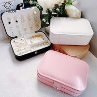 ราคา LEBI กล่องใส่เครื่องประดับ กล่องเครื่องประดับ กล่องใส่เครื่องประดับแบบพกพา กล่องเก็บต่างหู สร้อยคอ แหวน หนัง PU สำหรับใส่ต่างหู แหวนแบบพกพา Jewelry Case Box กล่องเก็บเครื่องประดับ เครื่องประดับแบบพกพา
