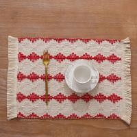 ราคา Cotton Linen Table Runner Handmade Woven Tassel Tablecloth Christmas Theme Decoration Tablecloth TV Cabinet Table Runners (20922947534)