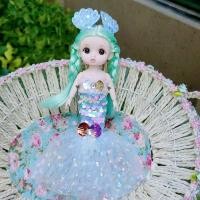 ราคา QVPYP BJD นางเงือกตุ๊กตานางเงือก Bjd รูปปั้นตุ๊กตาตุ๊กตาเจ้าหญิงเงือกนางเงือกเคลื่อนย้ายได้พร้อมเลื่อม Bjd 13ข้อต่อเลื่อนได้ของขวัญวันเกิดเด็กหญิงตุ๊กตา (20996949619)