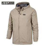 ราคา JEEP JEEP แจ็คเก็ตมีฮู้ดสำหรับผู้ชายแจ็คเก็ตกันลมมีซิปกันน้ำและกันลมสำหรับใส่กลางแจ้งและผู้ชายแฟชั่นฤดูใบไม้ร่วงฤดูหนาว (18518705284)